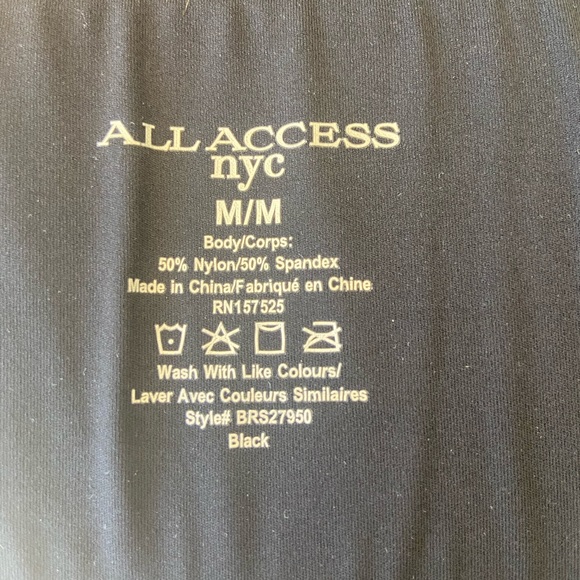 All Acess NYC black biker shorts Size Medium - Picture 4 of 4